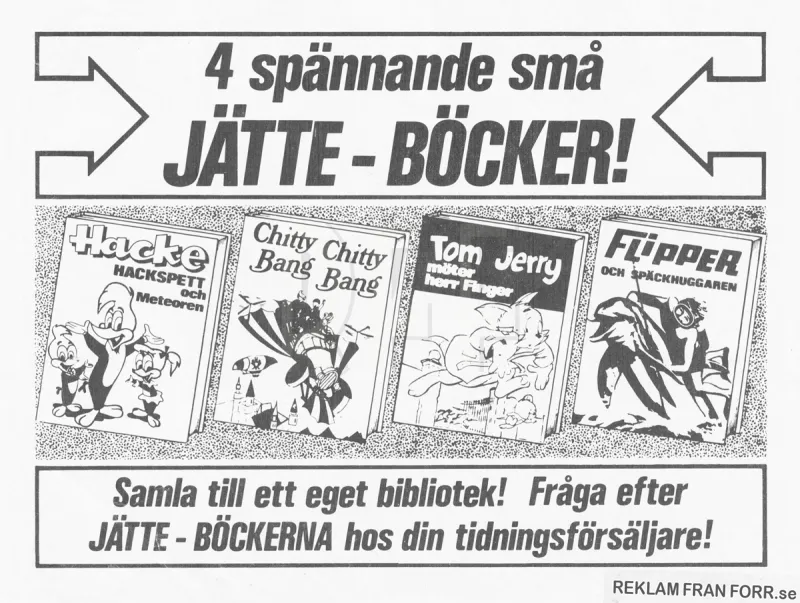 4 nya små Jätte-böcker | Serietidningsreklam.se