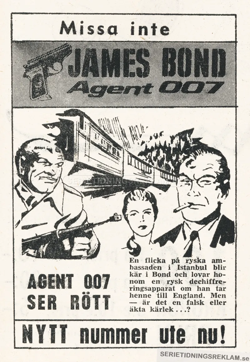 Reklam för tidningen James Bond - Agent 007