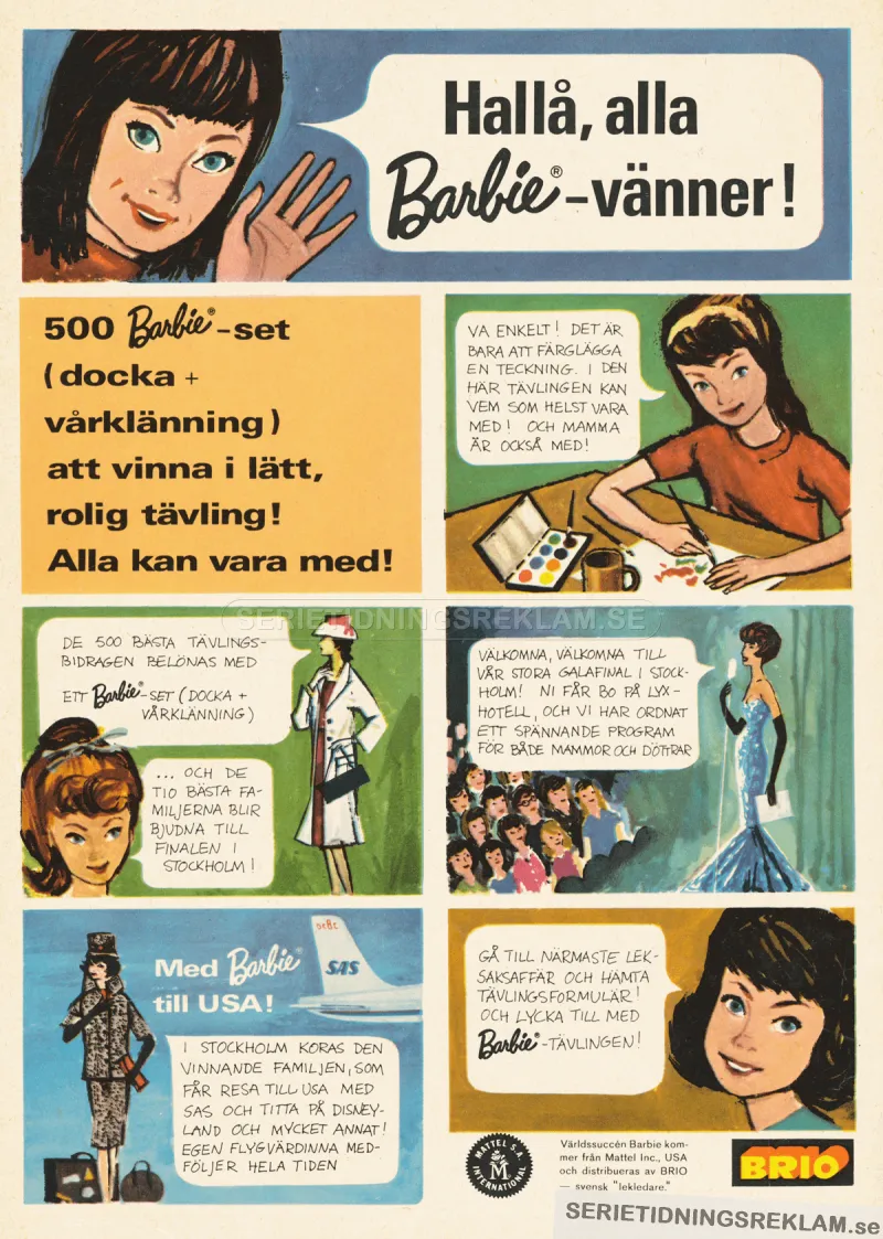Annons för dockan Barbie
