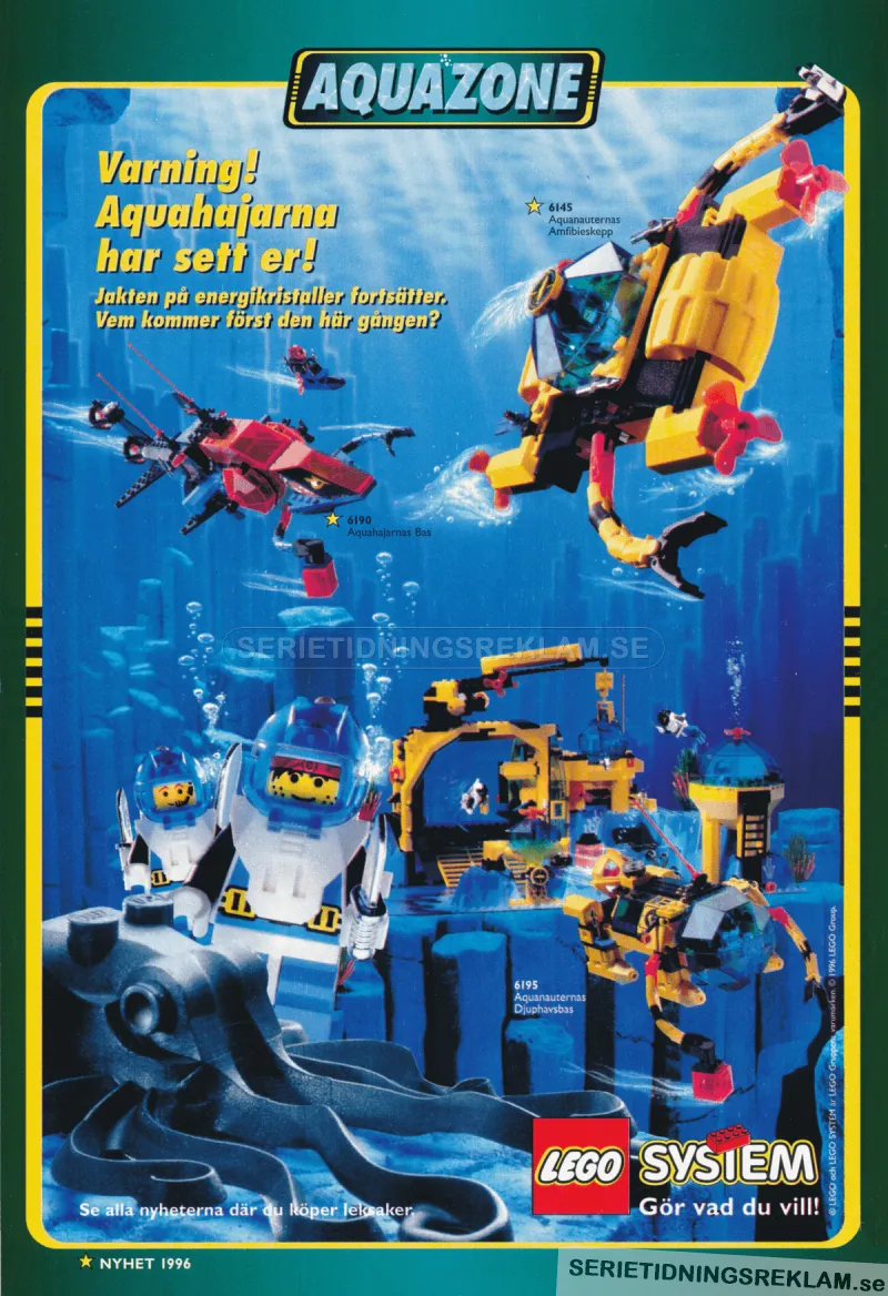 Annons för LEGO Aquazone