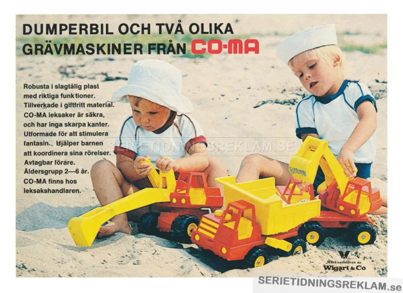 Leksak från CO-MA, distribueras av Wigart & Co