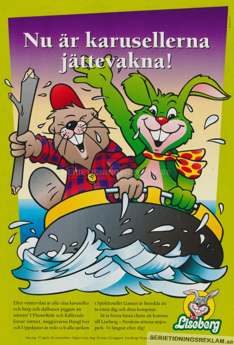 Reklam för nöjesparken Liseberg