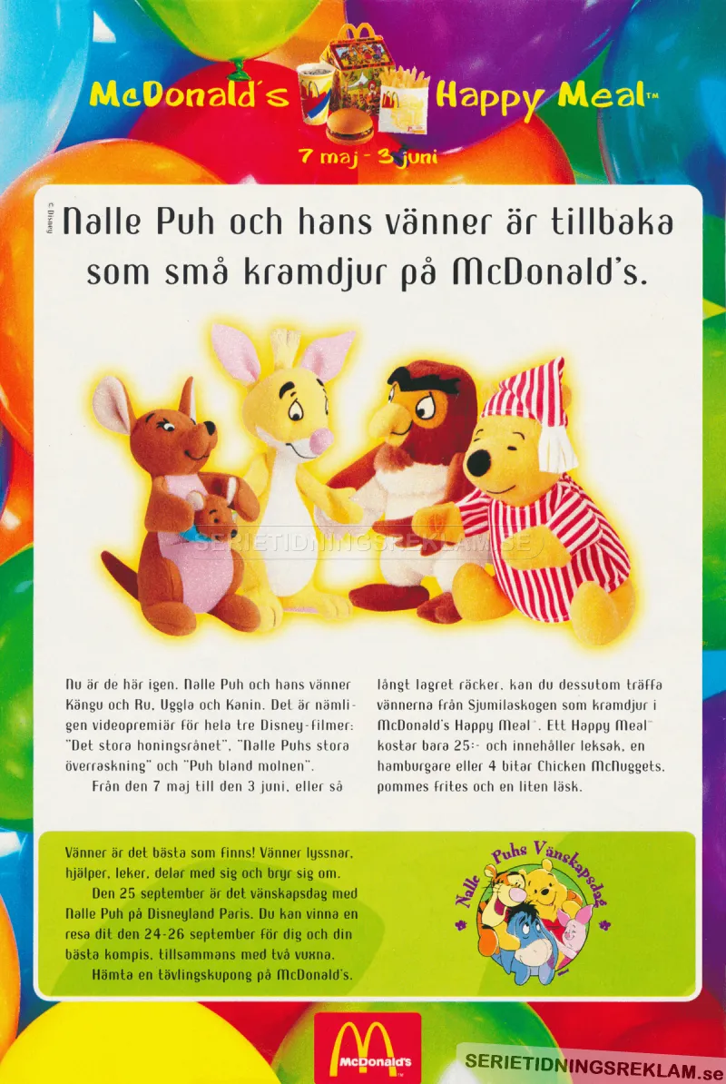 Reklam för Happy Meal från McDonald's