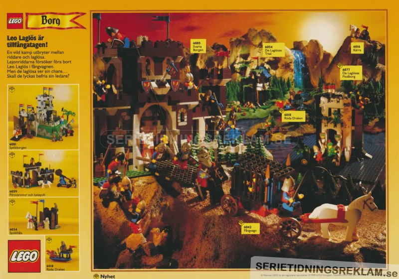 Reklam för nyheter inom LEGO Borg-segmentet hos LEGO