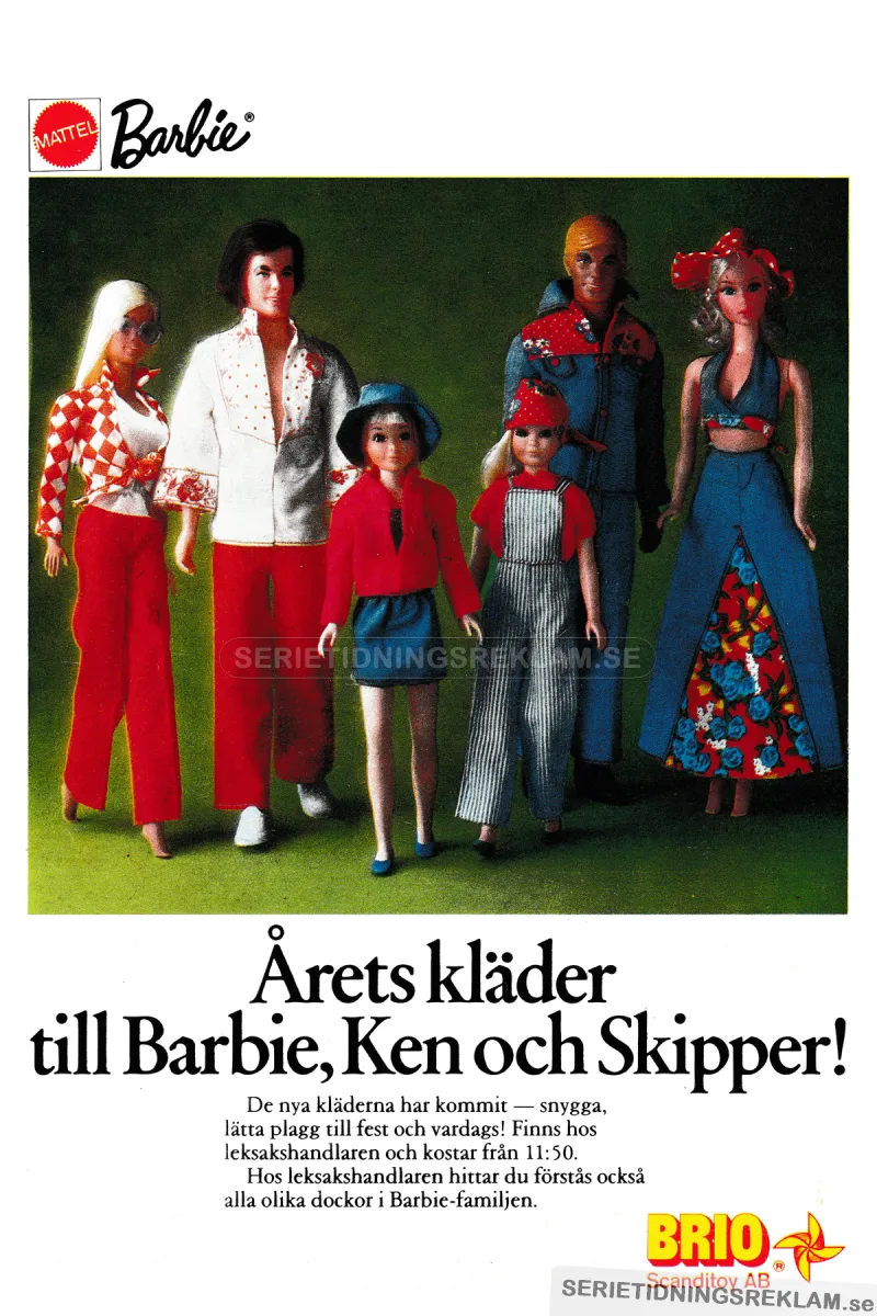 Reklam för nya kläder i Barbie-serien