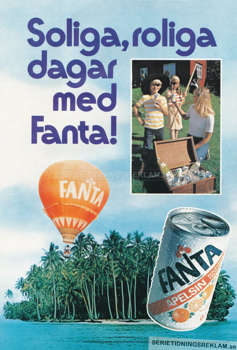 Reklam för apelsinläsken Fanta