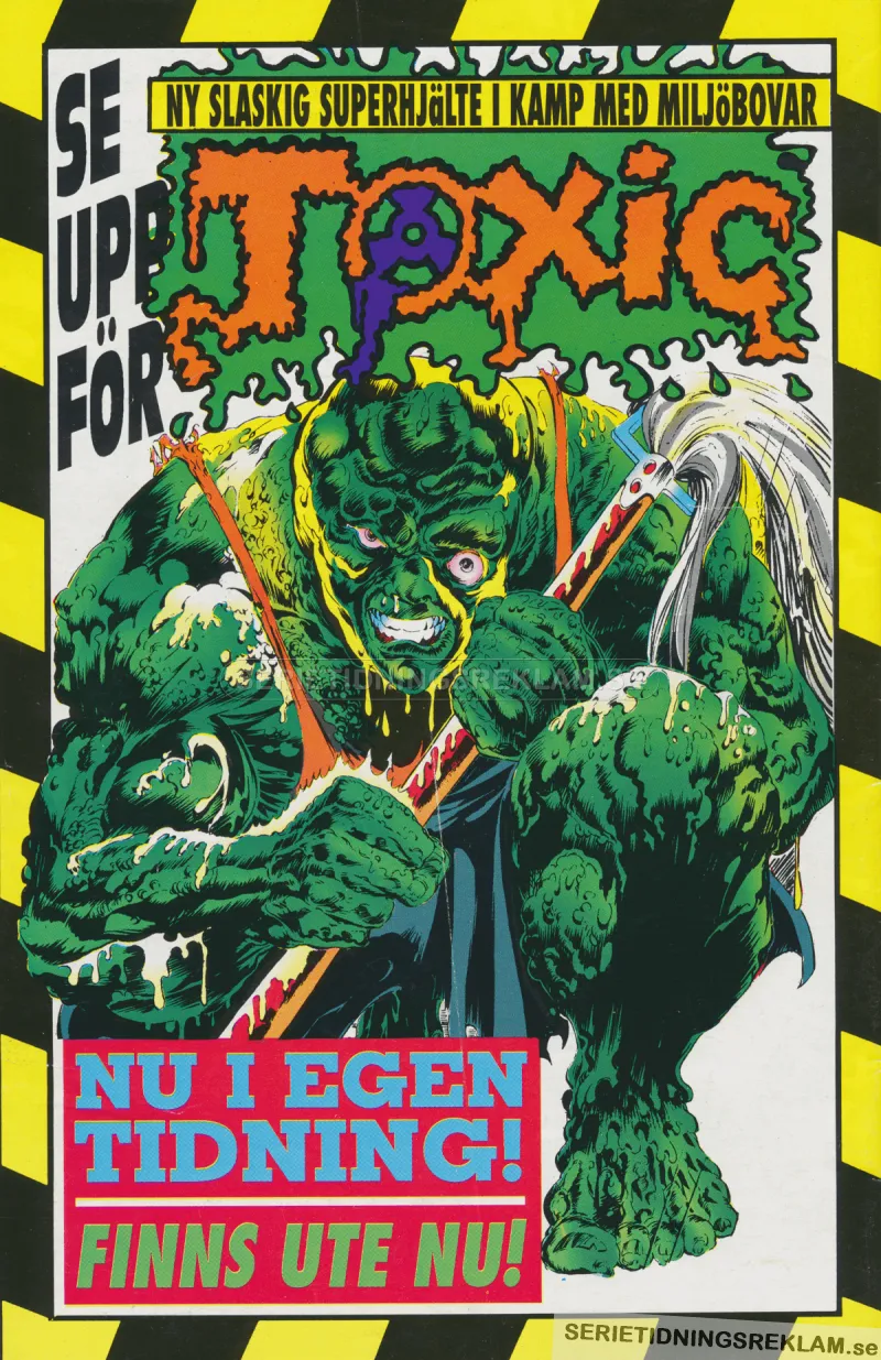 Reklam för serietidningen Toxic 