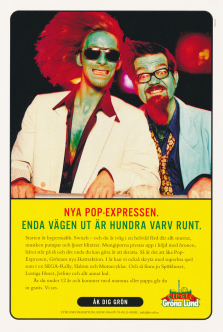 Reklam för nöjesparken Gröna Lund som slår upp portarna för säsongen