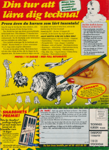 Reklam för Åke Skiölds teckningskurs