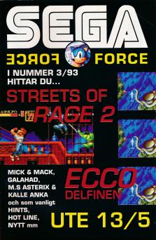 Reklam för nummer 3 av tidningen SEGA Force år 1995
