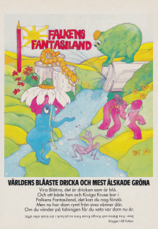 Reklam för Vira Blåtira och Kiviga Kruse från Bryggeri AB Falken