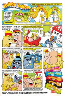 Serieannons för Hubba Bubba där kletisarnas bankrån stoppas av Hubba och Bubba