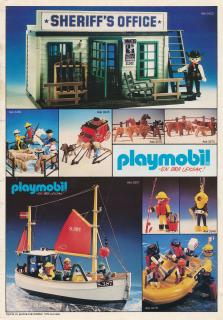 Reklam för diverse leksaker från Playmobil