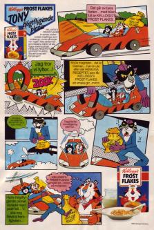 Reklam i serieformat för frukostflingan Frost Flakes