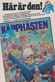 Annons för leksakskatalogen från leksaksbutikskedjan Käpphästen
