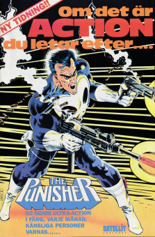 Annons för serietidningen Punisher