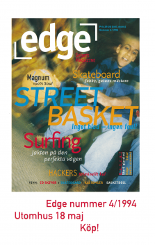 Reklam för nästa nummer av tidningen Edge