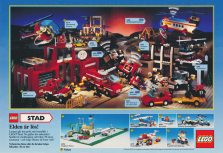 Reklam för en massa nya byggsatser från LEGO, bland annat en brandstation