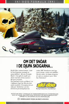 Reklam för skoter från Ski-doo med underliga kopplingar till Fantomen i annonsen