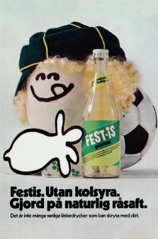 Reklam för drycken Festis