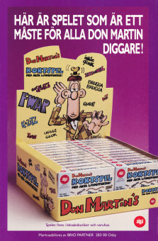 Reklam för kortspelet Don Martins Kortspel