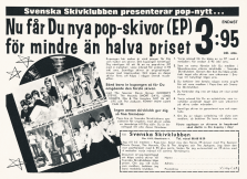 Annons för Svenska skivklubben