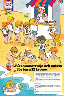 Erbjudande från GB Glass att köpa tröjor och mössor