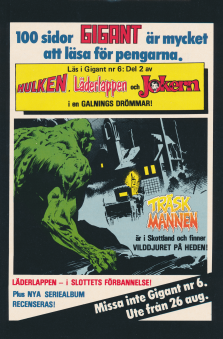 Internreklam för tidningen Gigant