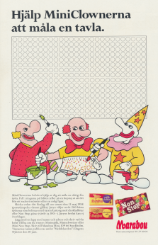 Tävling för Marabous godis Nonstop där man ska måla en tavla och möjlighet att vinna godis