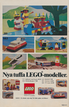 Reklam från LEGO där man visar upp nyheter