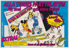 Reklam för LP-skivan Gympa med Musse Pigg