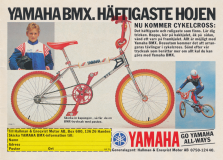 Reklam för en BMX-cykel från Yamaha