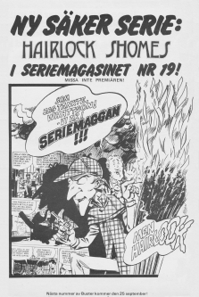 Reklam för parodiserien Hairlock Shomes