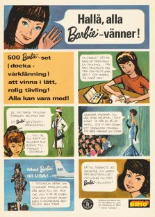 Annons för dockan Barbie
