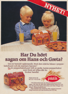 Reklam för Pååls pepparkakor