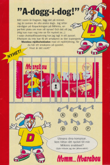 Annons för Marabous godisbit Milkinis