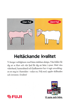 Annons för VHS-kassetter från Fuji