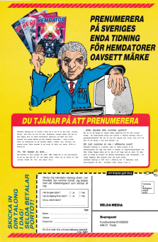 Reklam för tidningen Hemdator Hacking