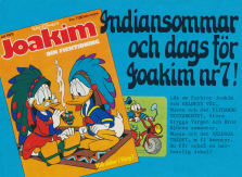 Reklam för serietidningen Farbror Joakim