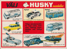 Reklam för leksaksbilar från Husky