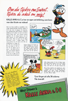 Internreklam för tidningen Kalle Anka