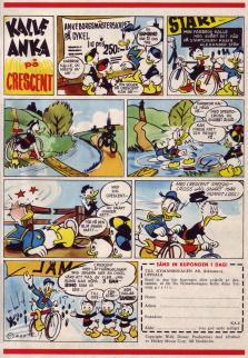 Reklam för cykeln Crescent i form av en serietidning