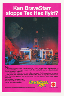 Reklam för leksaken Brave Starr från Mattel