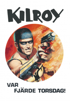 Reklam för serietidningen Kilroy