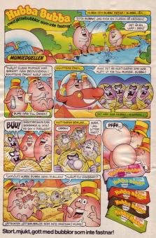 Reklam i serieform för Hubba & Bubba som kämpar emot sina antagonister kletisarna i Egypten