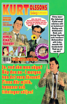 Reklam för serietidningen om Kurt Olsson