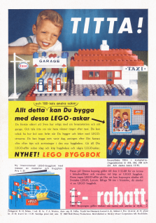 Reklam för LEGO Byggbok med rabatt