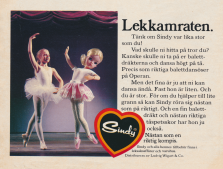 Reklam för dockan Sindy med balettkläder