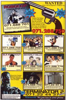 Reklam från 1993 för 071-telefonlinjer som kostar från 4.55 kr i minuten och uppåt