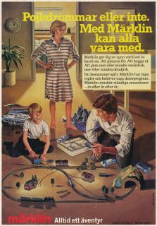 Annons för Märklin järnväg